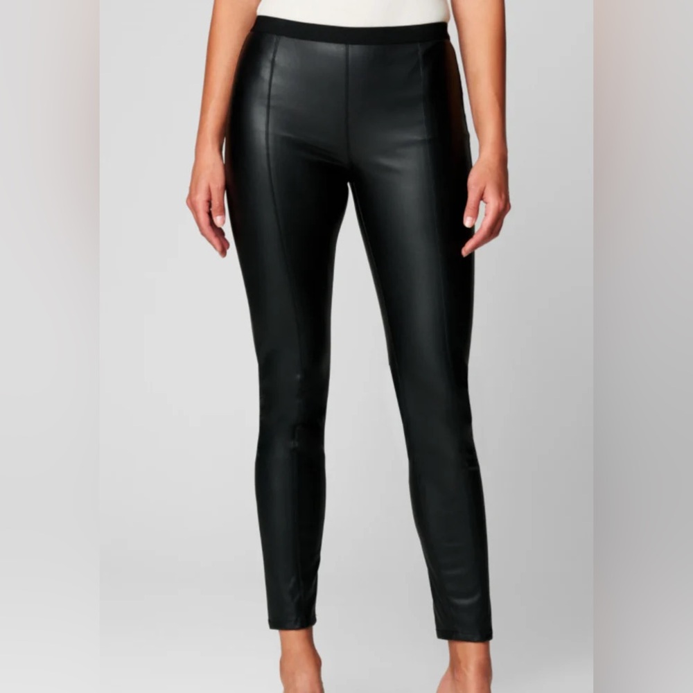 Sleek Black Faux Leather Leggings
